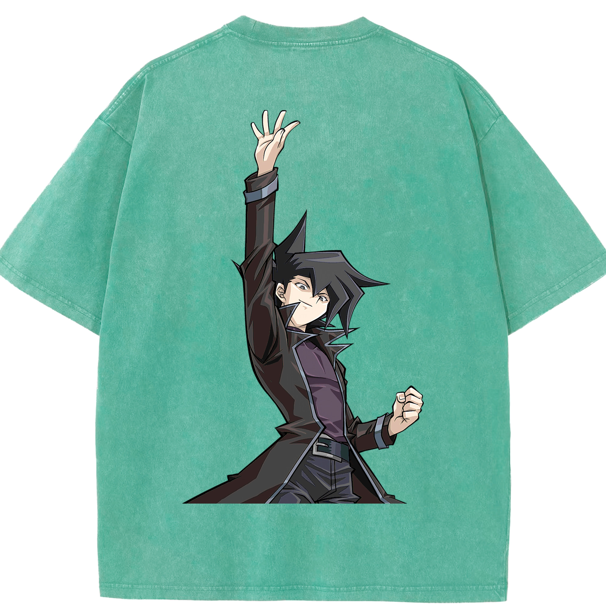 （画像用） 遊☆戯☆王 Yu-Gi-Oh! 綿100% ヴィンテージ風 半袖Tシャツ（背面プリント）